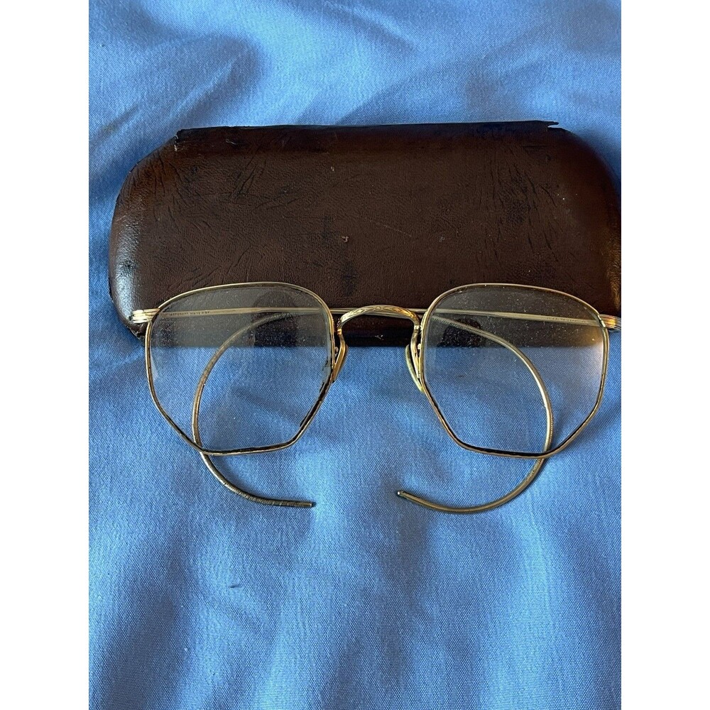 Antique Artcraft Glasses Frames 1/10 12K Gold Filled GF W/Case